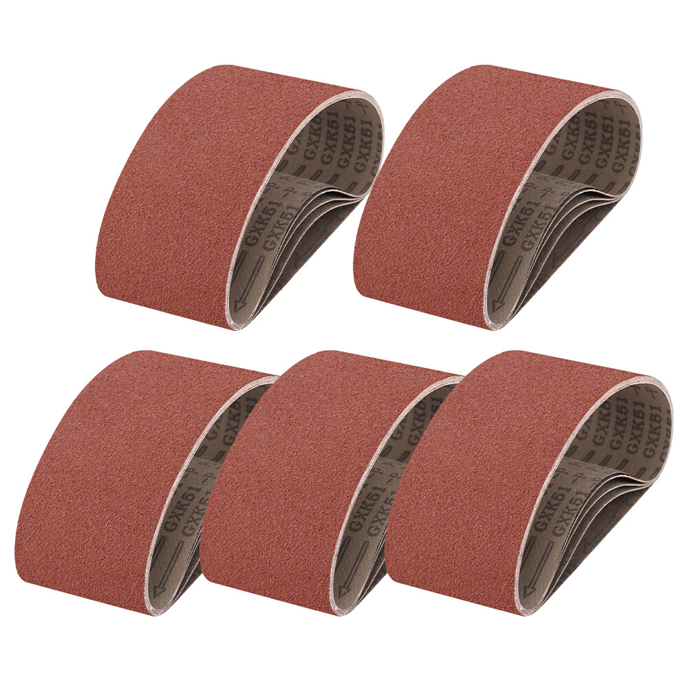 4 x 24/36 inch Sanding Belts 40-400 Grit Aluminum Oxide Belt Sander for Wood 5pc