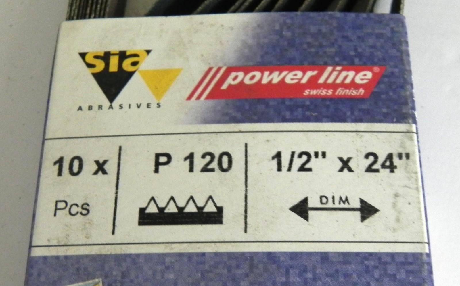 Power line 1/2 inch x 24 inch Sanding Belts Qty 20