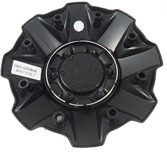 Fuel Matte Black with Matte Black Emblem Wheel Center Cap # 1001-63B