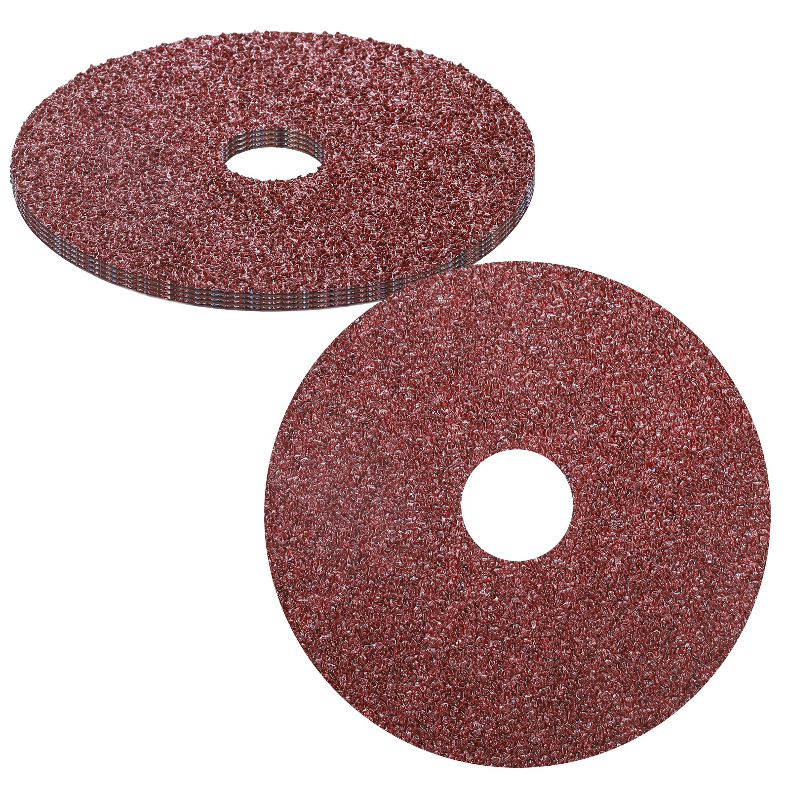 5 Pcs Ceramic Aluminum Oxide Discs – [4.5″ x 7/8″ Arbor Hole, 36 Grits], Red