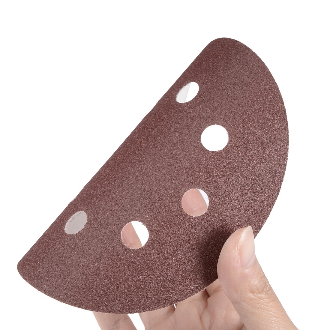5 Inch 8 Hole Hook Loop Sanding Disc 150 Grit Flocking Sandpaper 50Pcs