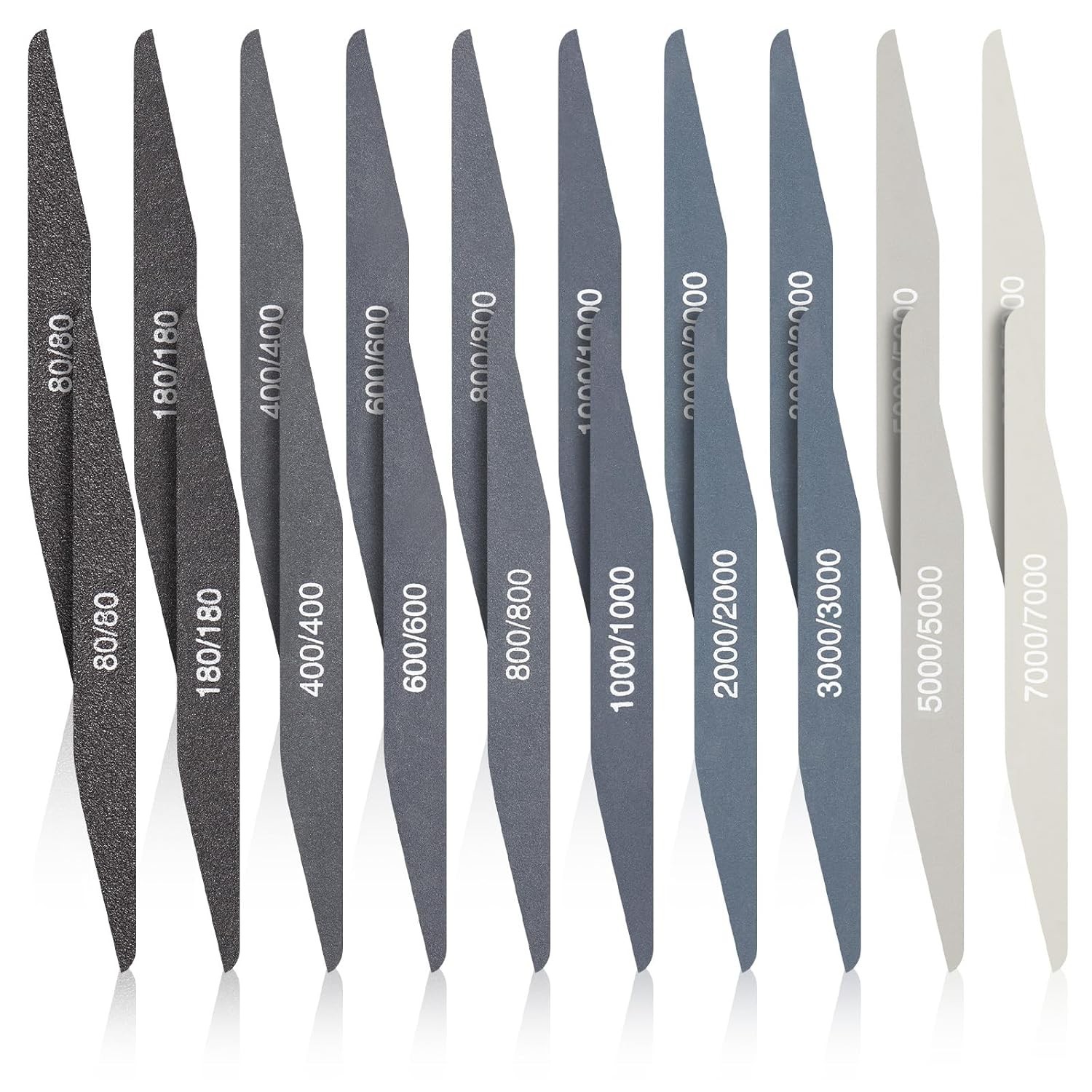 Sanding Sticks 20 PCS Low Grit Double Angle Tools for Plastic Model Wood Metal