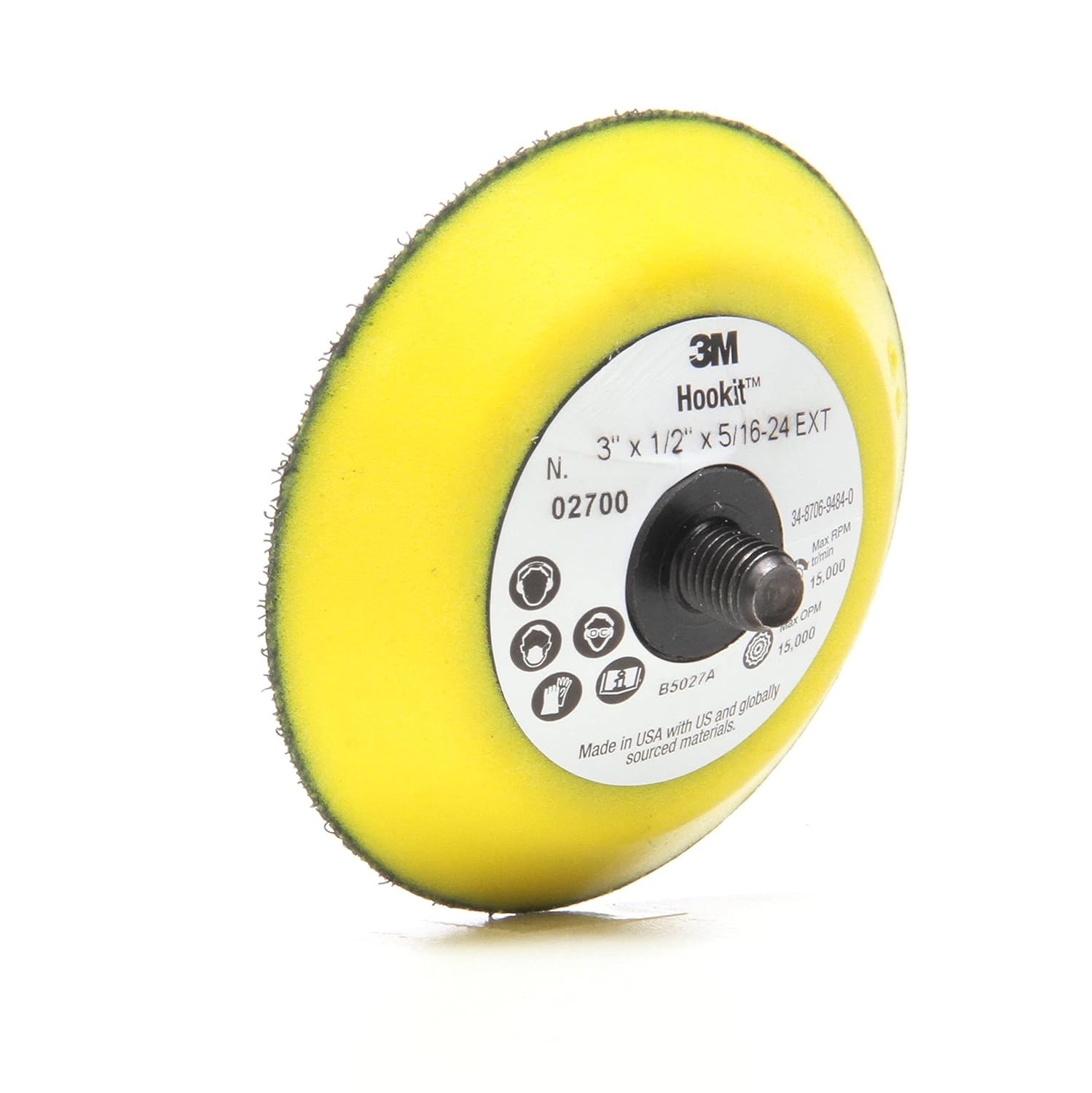 Hookit Disc Pad – For Hook and Loop Discs – Use With Random Orbital Sanders, …