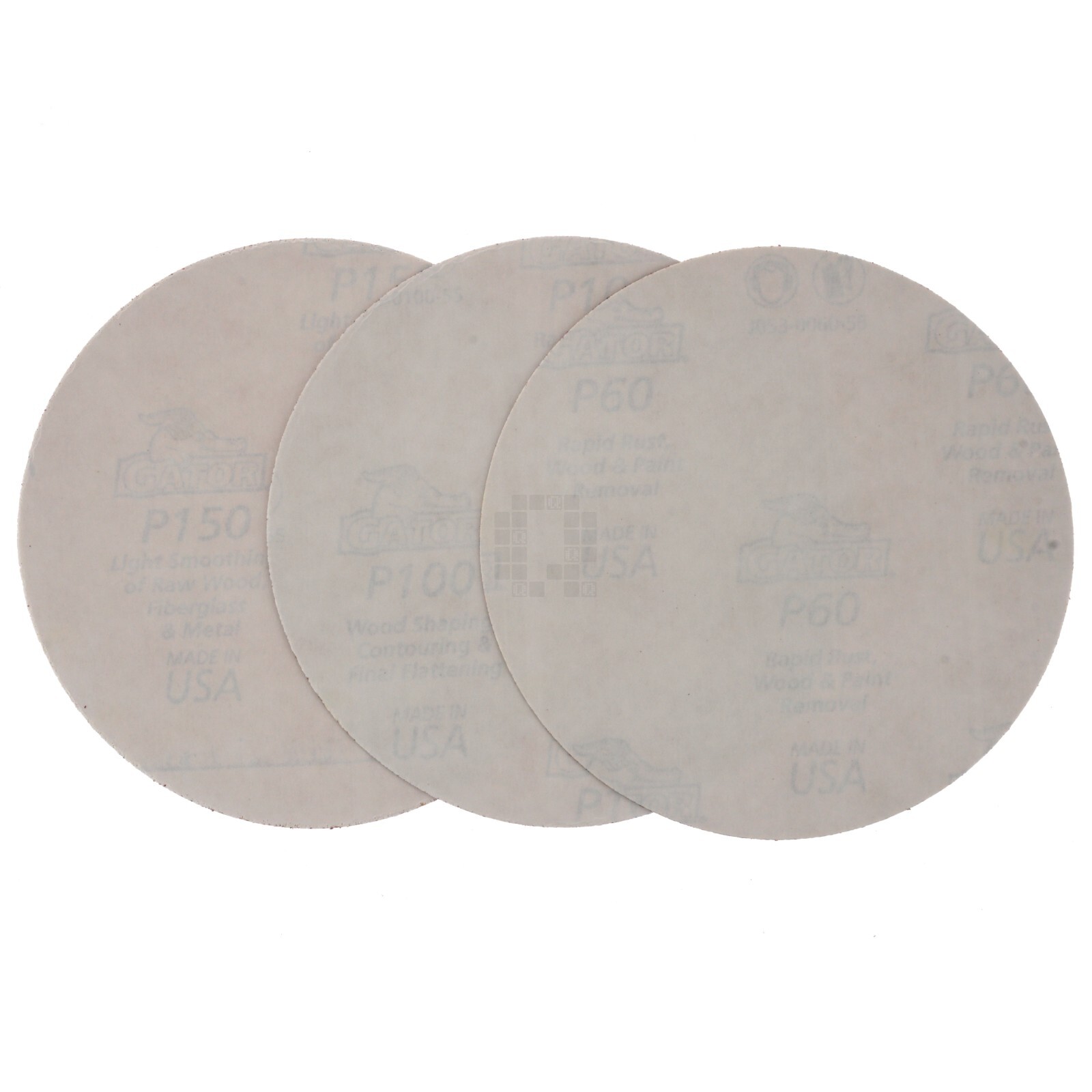 Gator 3050 5″ Universal Backer Pad Kit with 60/100/150 Grit Sandpaper