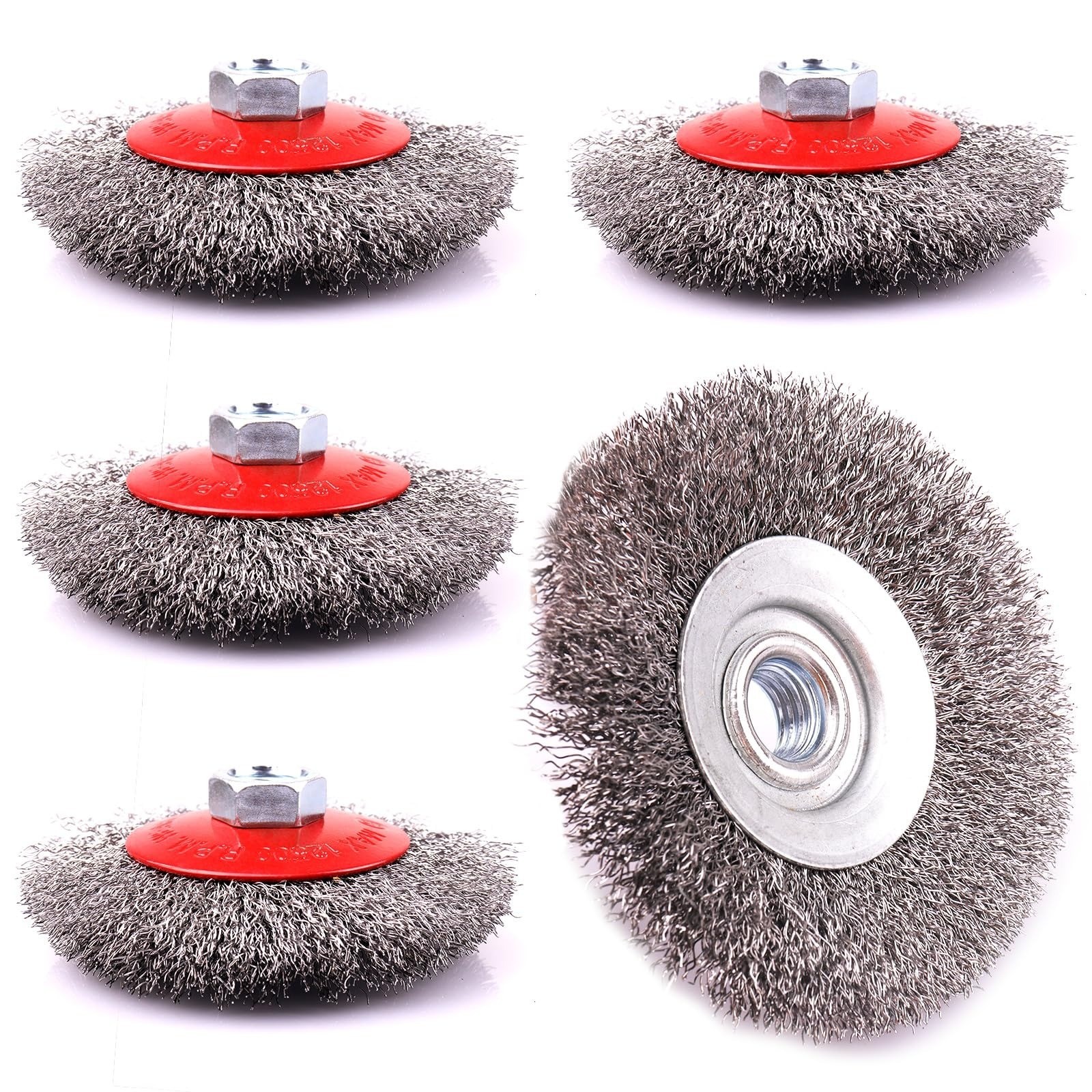 LSTOPGO 2 Pack 4 Inch Wire Cup Brushes for Angle Grinders