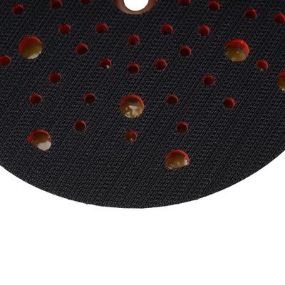 Red And Black Multi Hole Back Up Sanding Pad Replacement For Bosch RSM6045