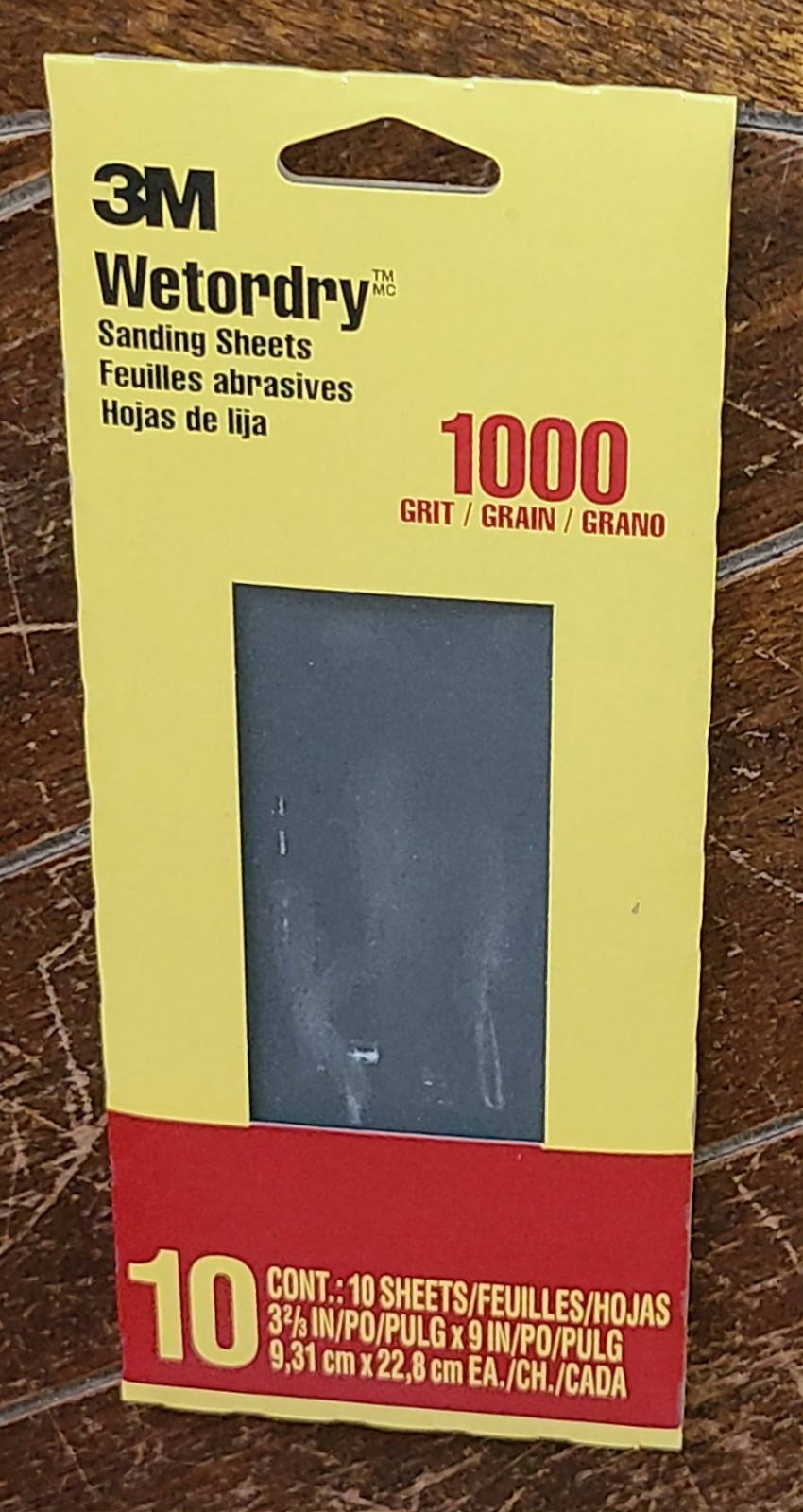 3M Wetordry 10ct Sanding Sheets *1000 Grit* 3-2/3″ x 9″ #5923-18-CC