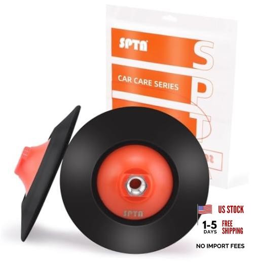 2Pcs RO Rotary Flexible Backing Plate, Hoop 6Inch (150mm) Orange M14 Thread