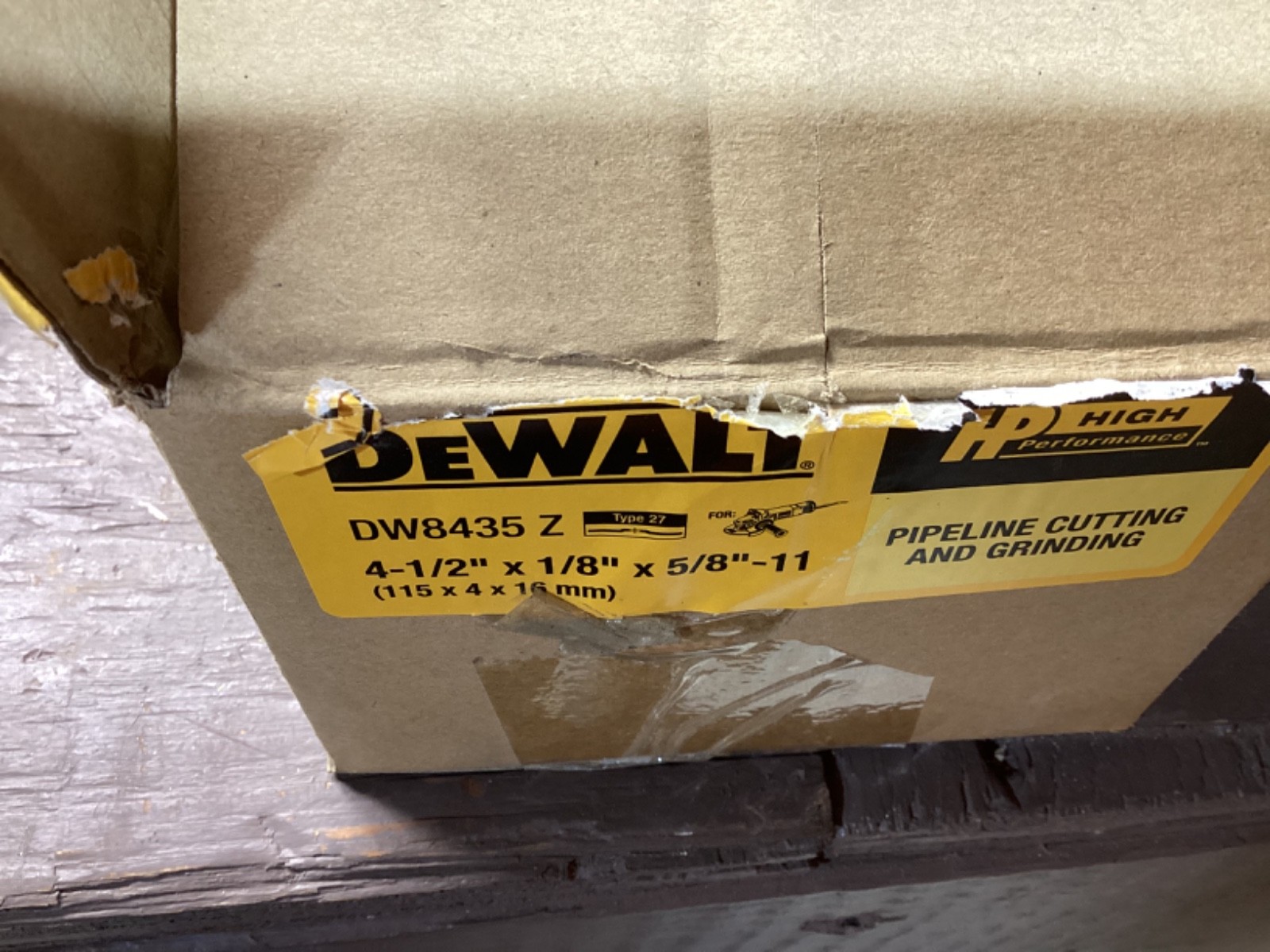 Dewalt DW8435 Z 4 1/2 ” X 1/8″ X 5/8-11″ Grinding Wheel 10 Pack T27 13,300 RPM
