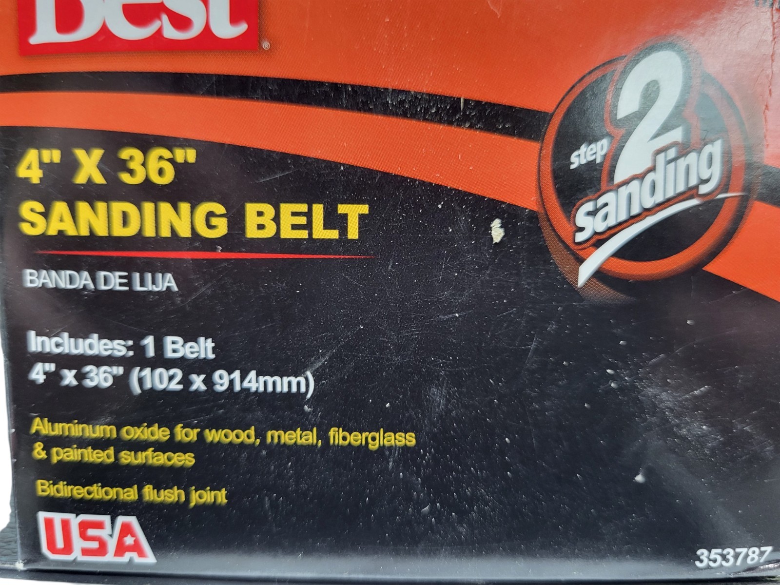 Do it Best 4 In. x 36 In. 120 Grit Heavy-Duty Sanding Belt New free ship