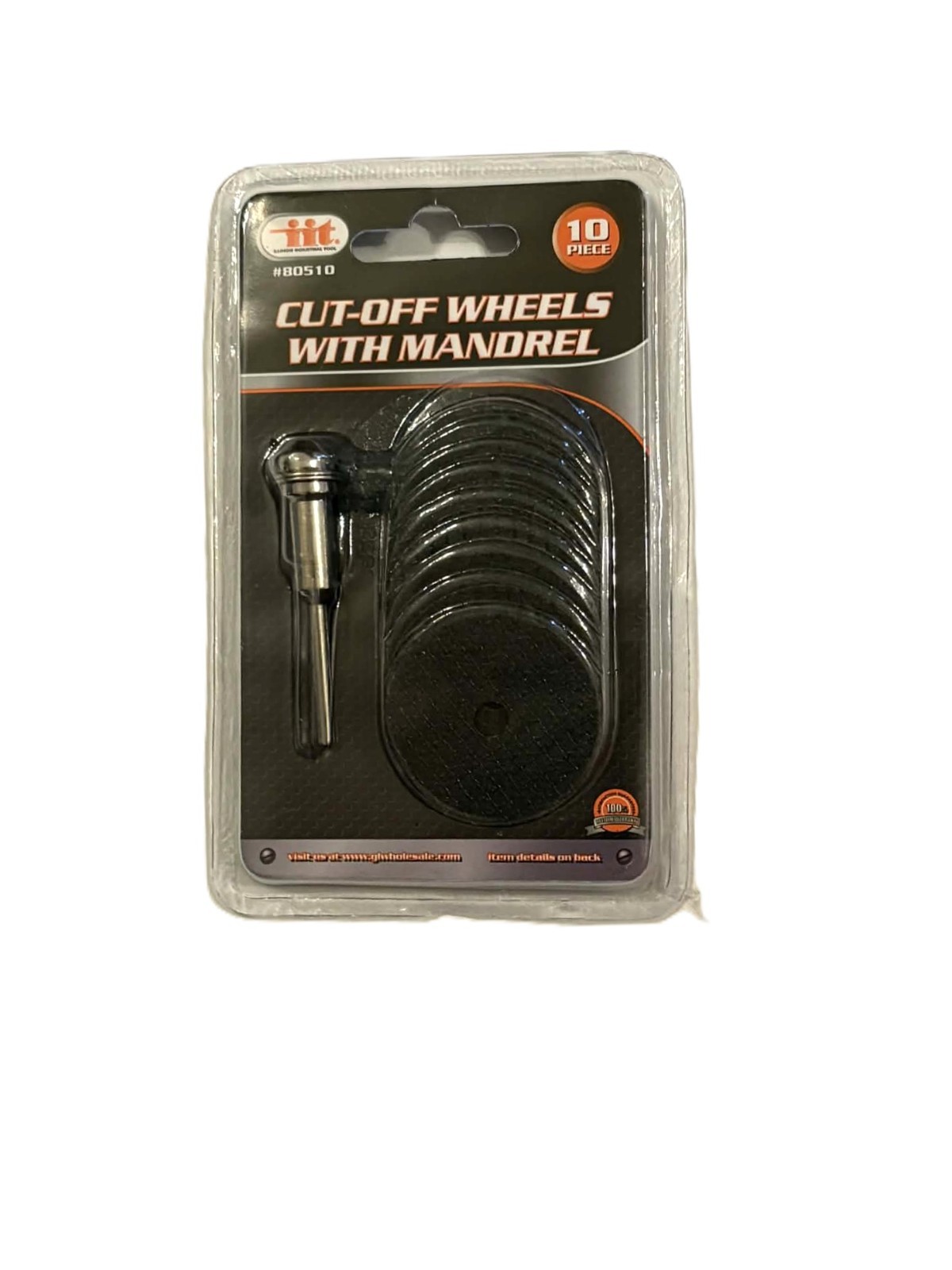 IIT 10pc 1-1/2″ Cut Off Wheels with 1/8″ Mandrel Tools 80510