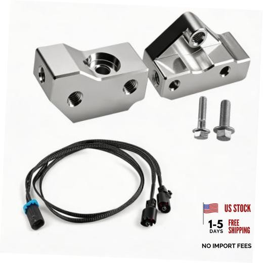 Knock Sensor Relocation Brackets for GM LS Gen 3 | 6061 Billet Aluminum, 36
