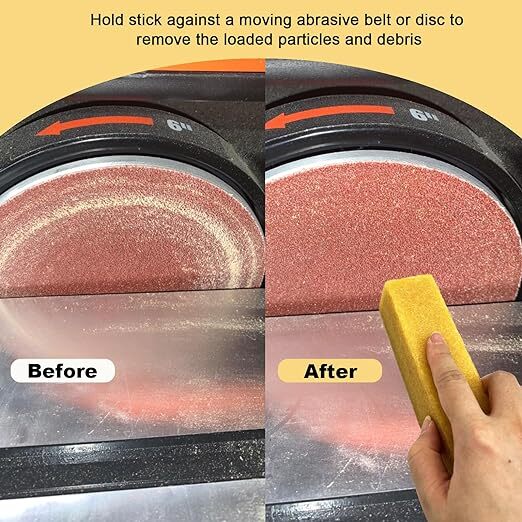 1-1/2″ x 1-1/2″ x 8″ Inch Abrasive Cleaning Eraser Stick for Sanding Belt & Disc