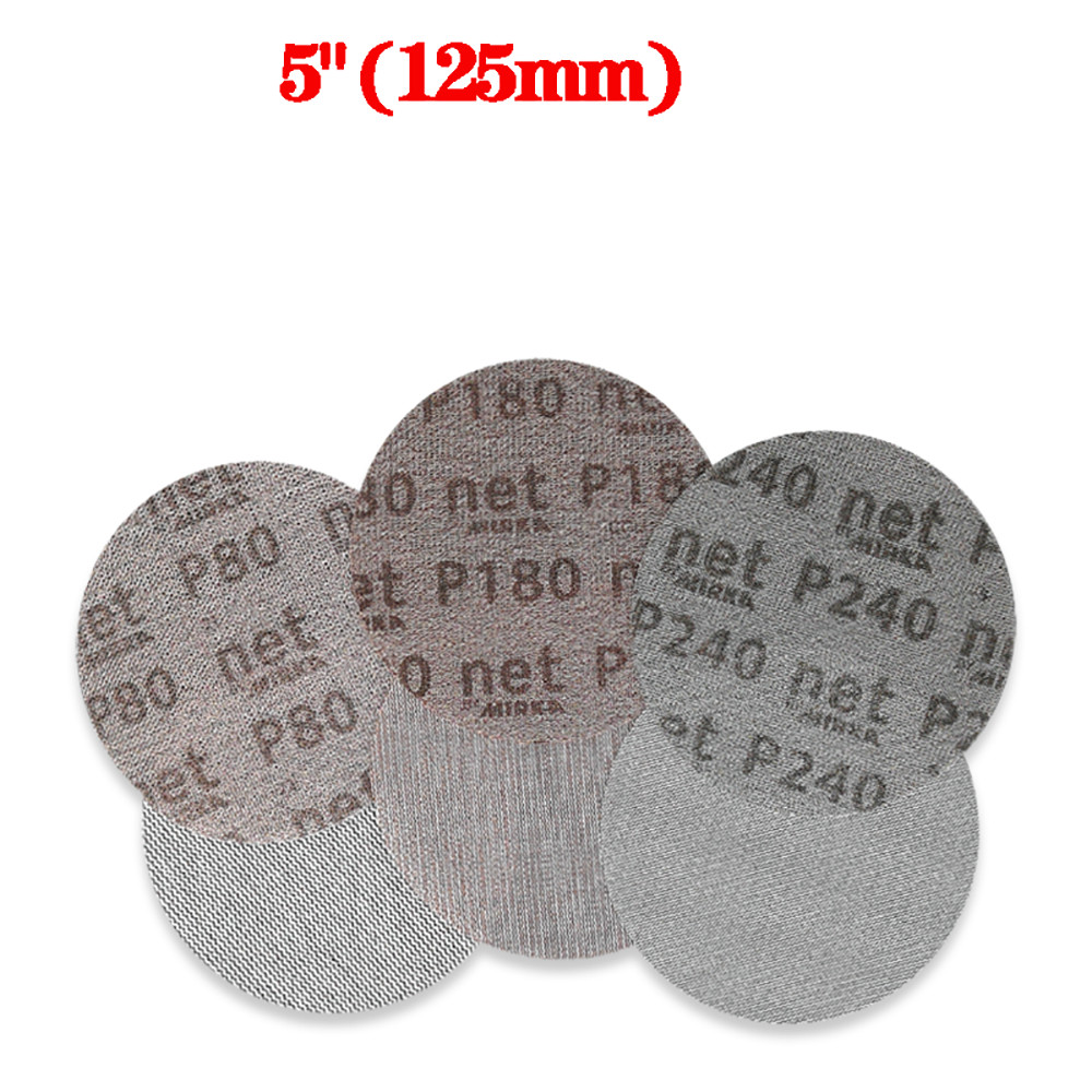 75mm 100mm 125mm 150mm Mesh Dust-free Sanding Discs Hook and Loop Sandpaper Pads