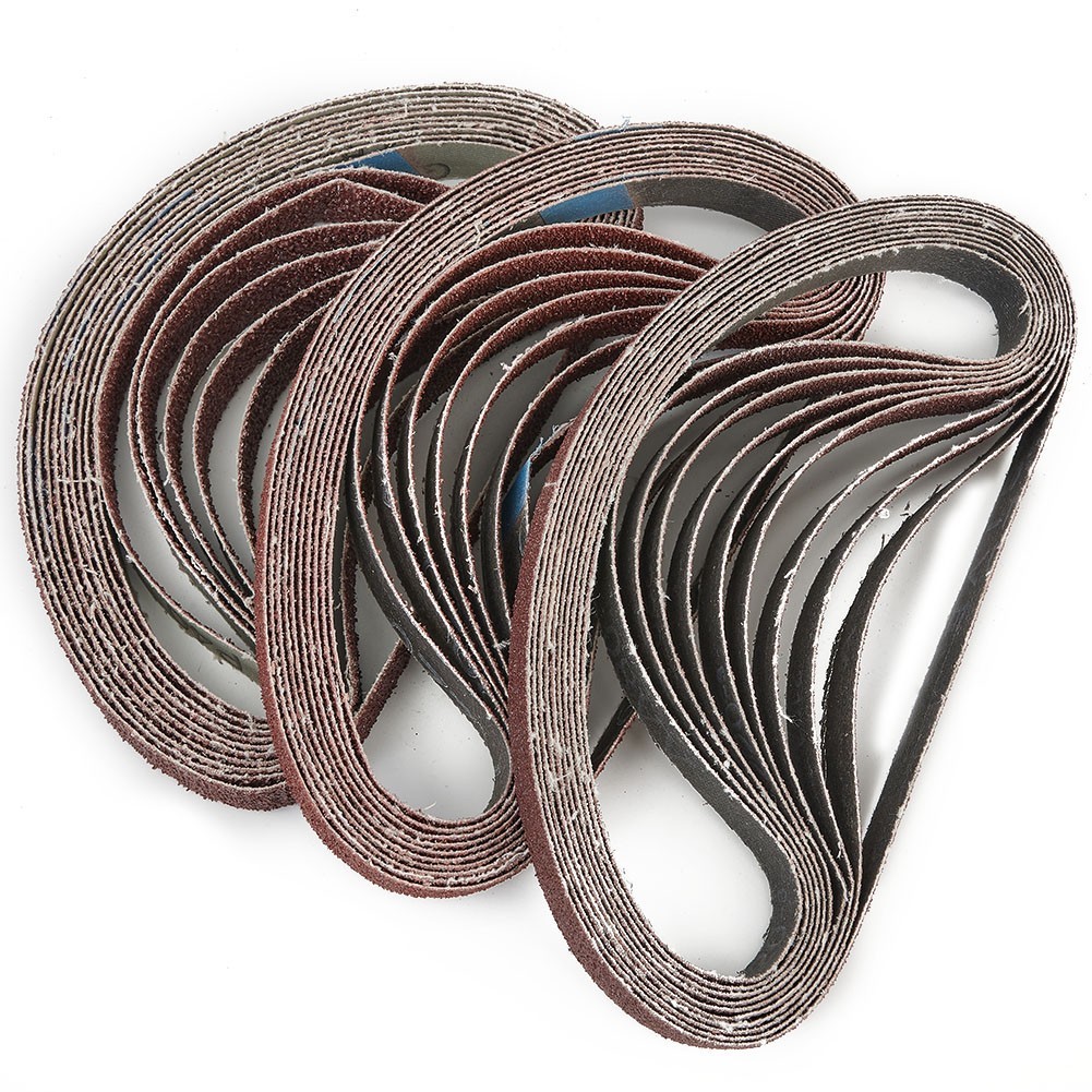 13x 457mm Belt Power Finger File Sander Abrasive Sanding-Belts For Black & Decke