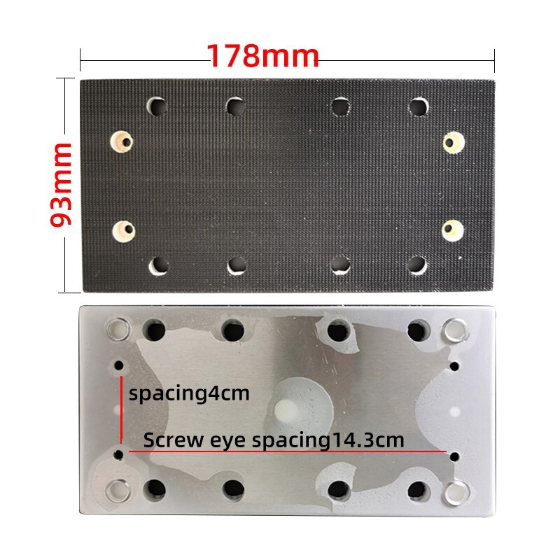Back-up Sanding Pad Dust Free Grinding Pads 93/178mm 8-Hole for Festool Sander