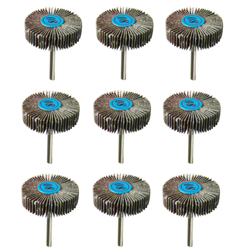 Abrasive Sanding Flap Wheel 1/8” Shank for Dremel tool Grinding and Polishing