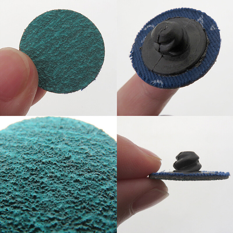 1 Inch 25mm Green Sanding Discs Roll Lock Quick Change Grinding Disc 80/120 Grit