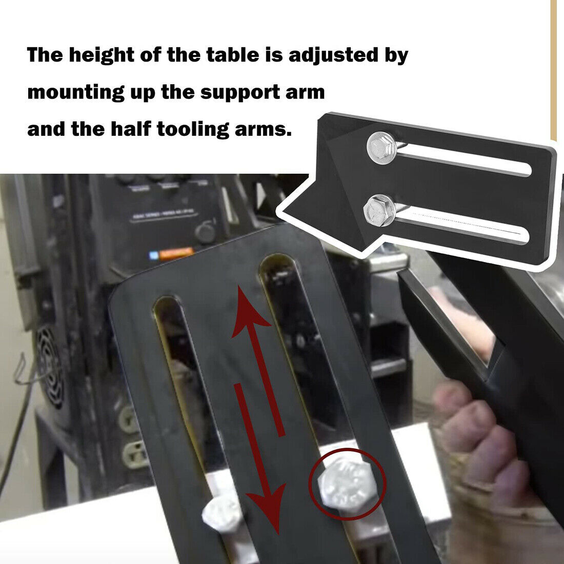 Belt Grinder Tilt Table Fits Most Popular 2×72″ Knife Grinders for Knife Bevels