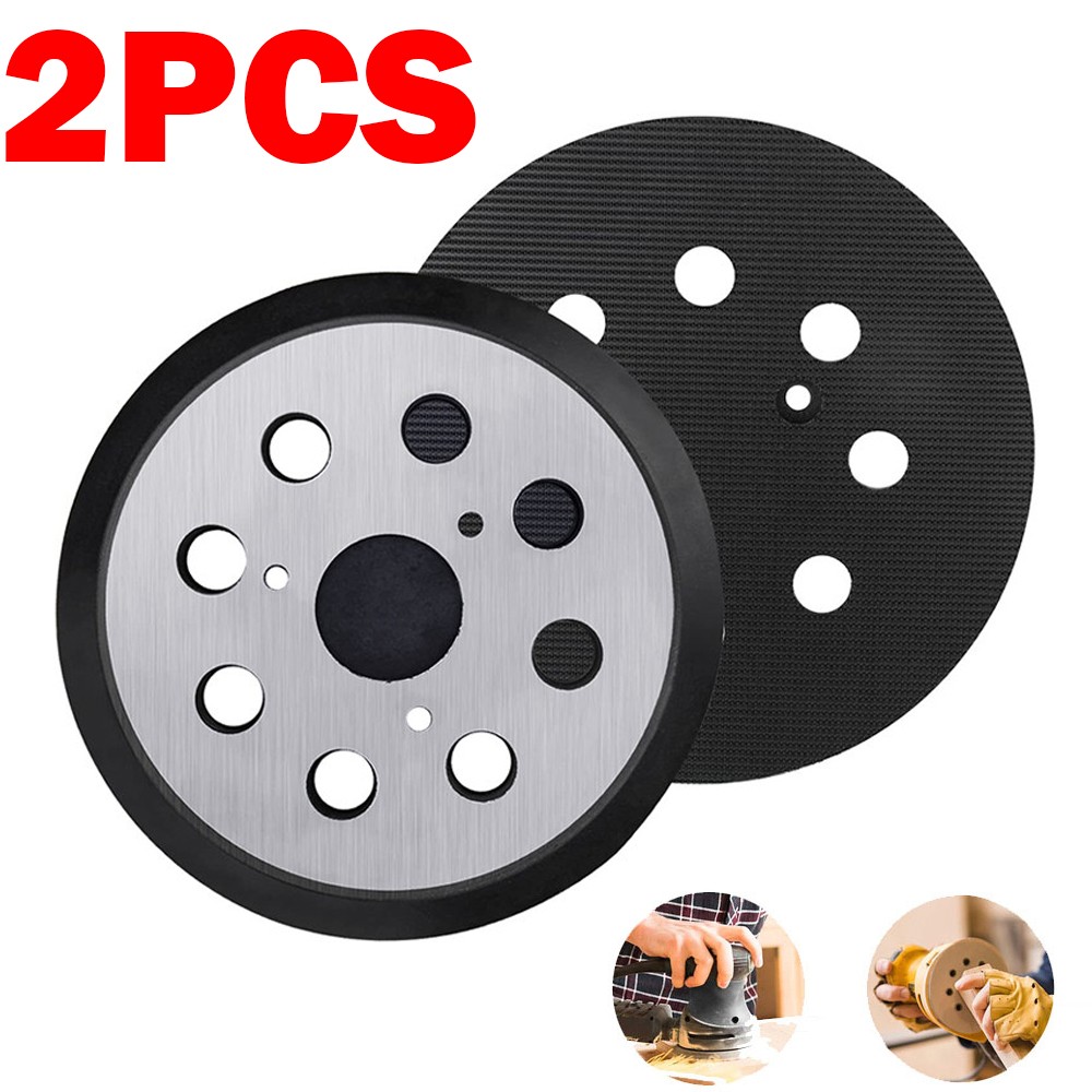 2PCS 5″ Replacement Sander Pads for DeWalt Sander, 5 Inch 8 Hole Hook and Loop