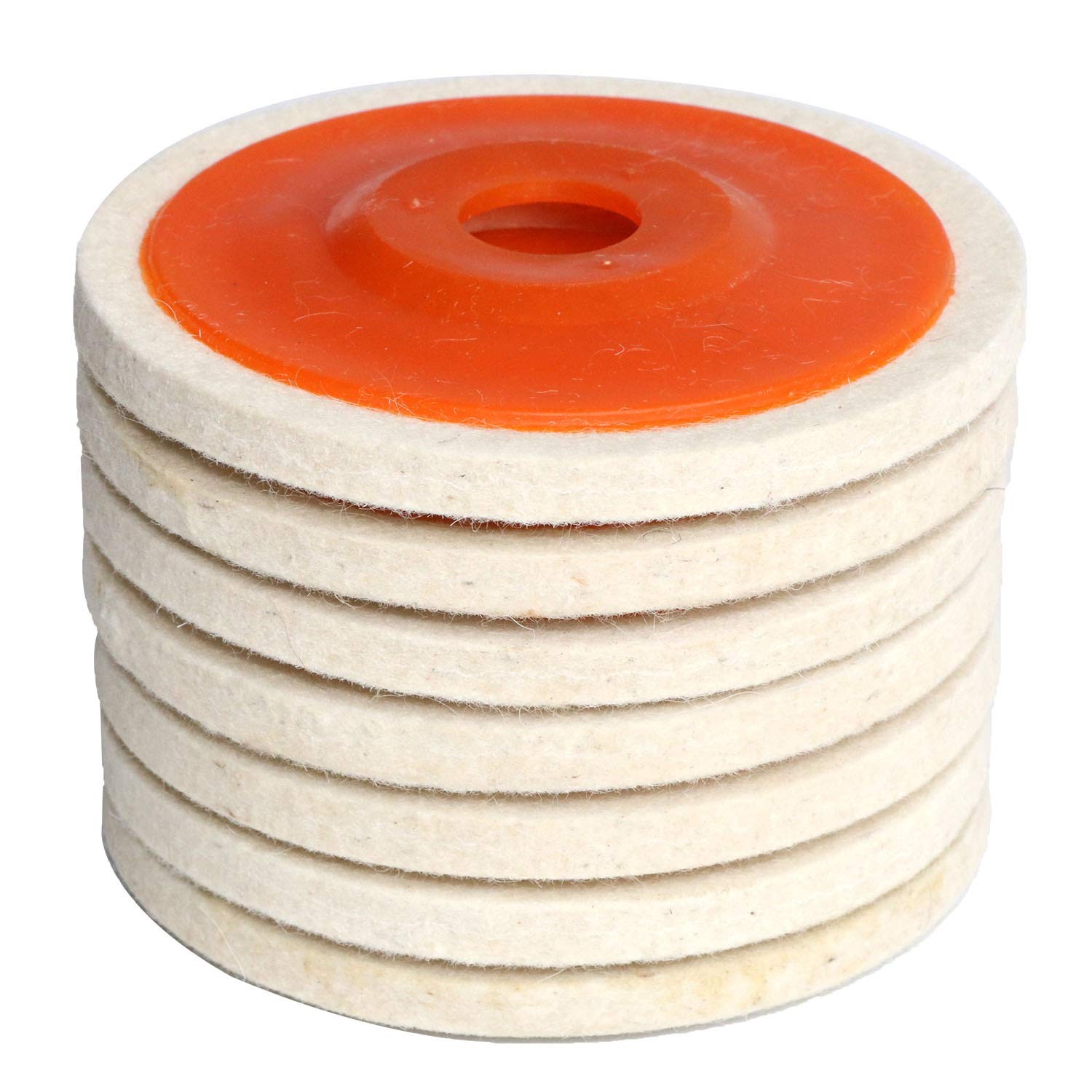 4.5″ x 7/8″ Inch Wool Felt Disc Polishing Buffing Wheel Pad 4.5 inch 7pcs