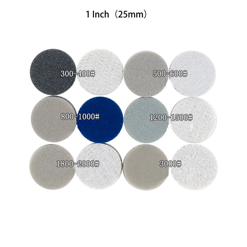 Wet & Dry Sponge Foam Orbital Sandpaper 1″ 2 3″ Hook Loop 300-3000 Grit For Car