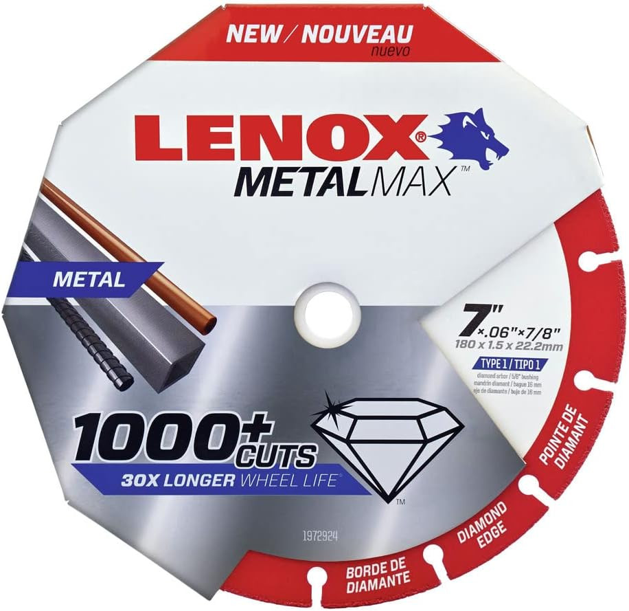 Metalmax 7 Inch Segmented Rim Diamond Edge Cutoff Wheel for Metal