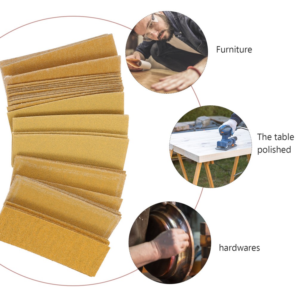 60 Sheets Sand Paper Set Assorted Grits 80 120 150 180 240 320 for Wood