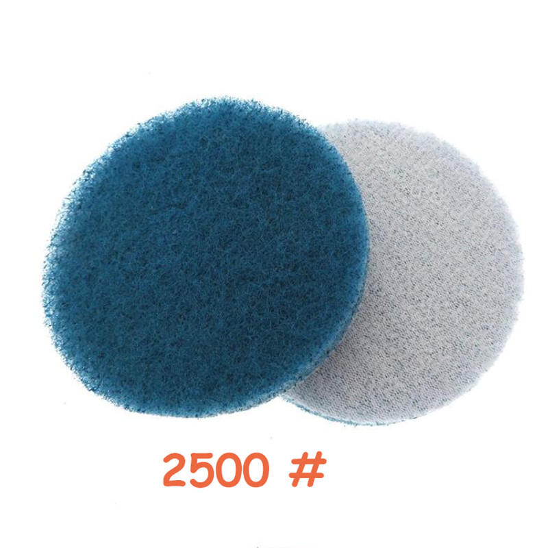 3″ Nylon Fiber Scouring Pad Hook & Loop 75mm Abrasive Cleaning Pad 240-3000 Grit