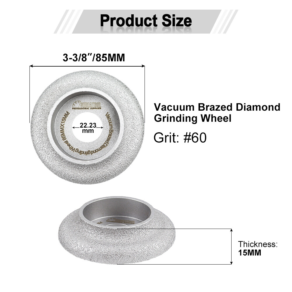Diamond Profile Wheel Grinding Edge 85mm Milling Chamfer Bit for Marble Granite