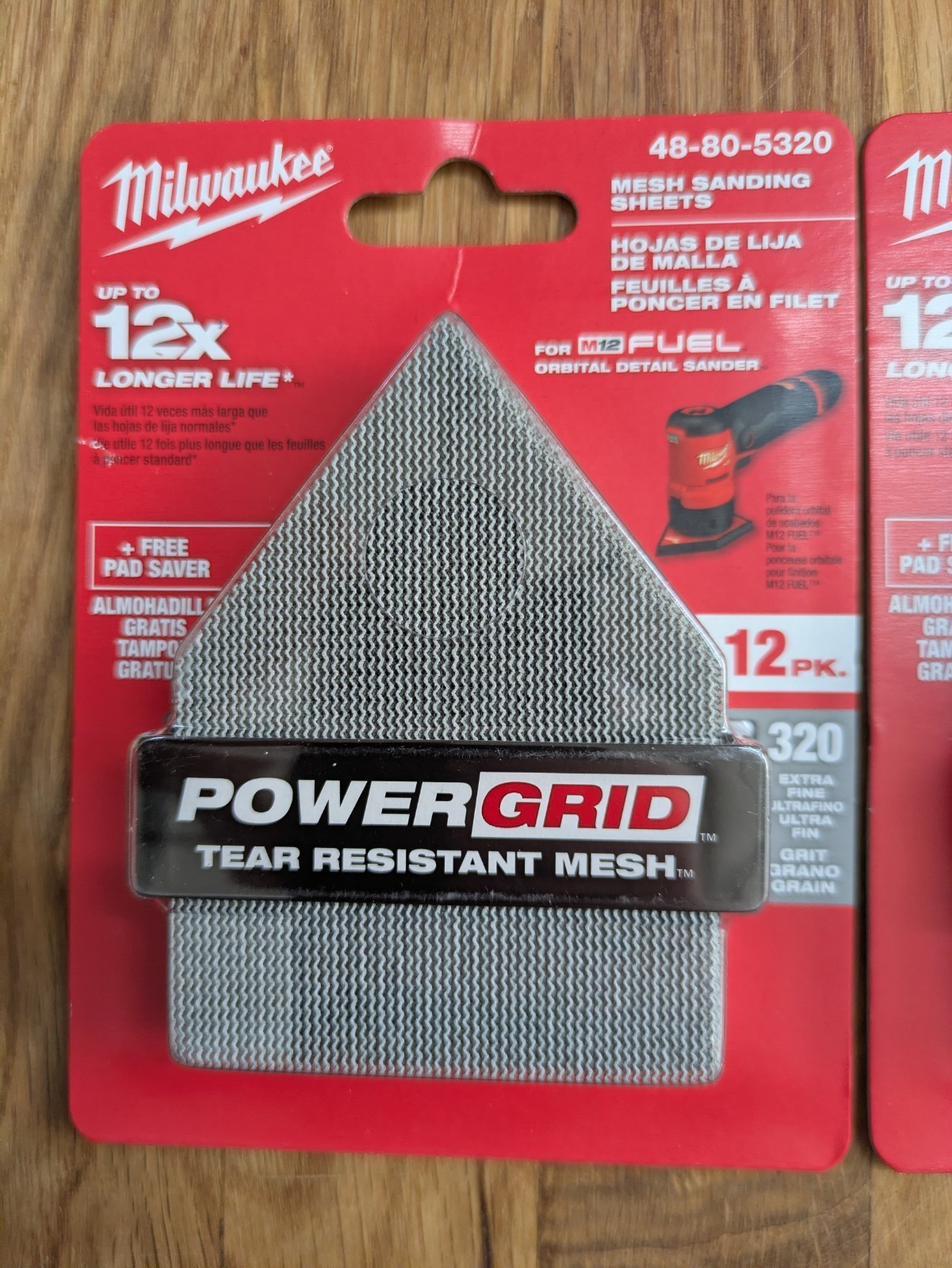 Milwaukee 48-80-5320 320 Grit Mesh Sanding Sheets