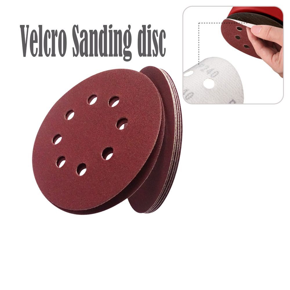10 Pieces 5 in Abrasive Sanding Disc Sandpaper P40-P1000 Metal Wood Polishing