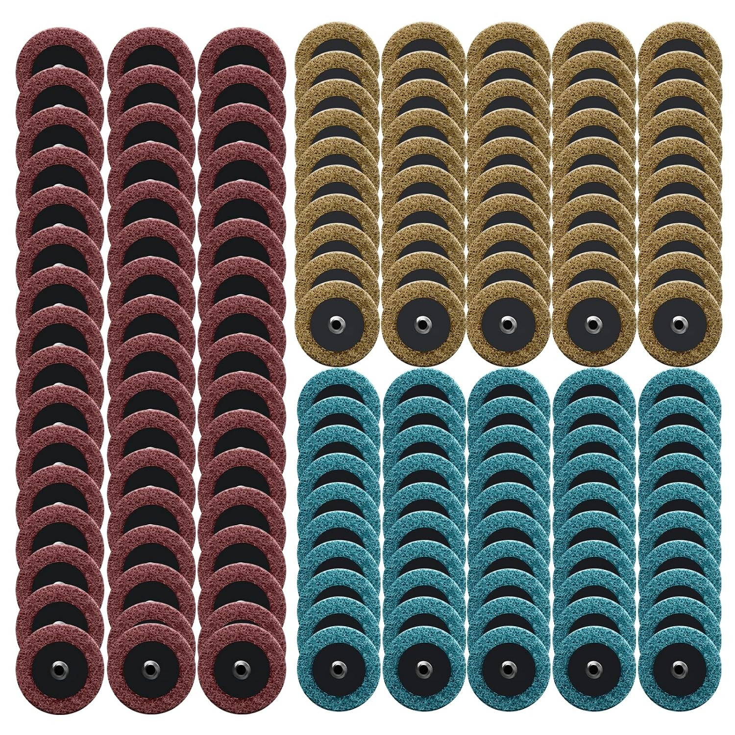 150 Pcs 2″ Quick Change Sanding Discs for Grinding, Polishing & Finishing
