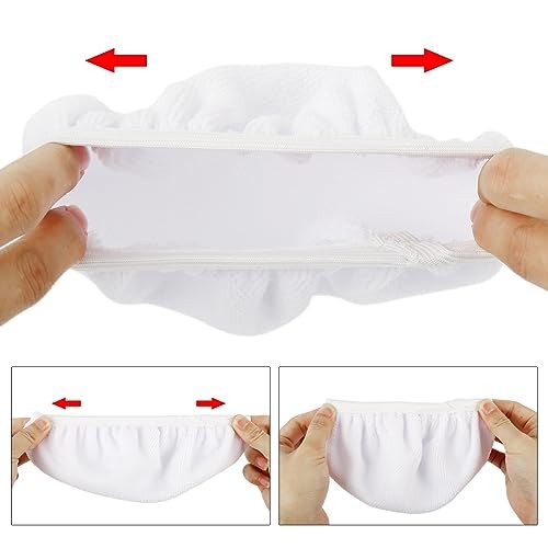 10pcs 5-6 Inch White Soft Mircrofiber Car Wax Polishing Bonnet Buffing Pad