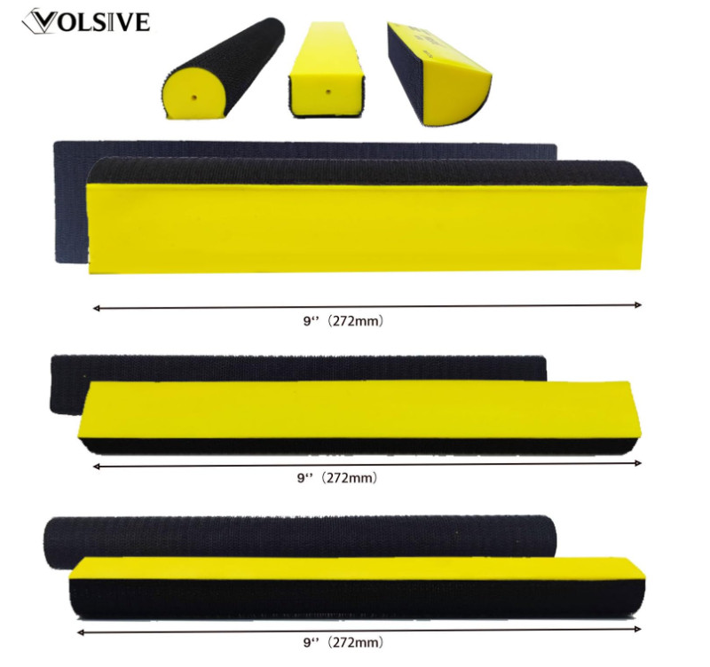 7pcs Hand Sanding Polishing Block Set Rectangle Handheld Sanding Pad Hook & Loop