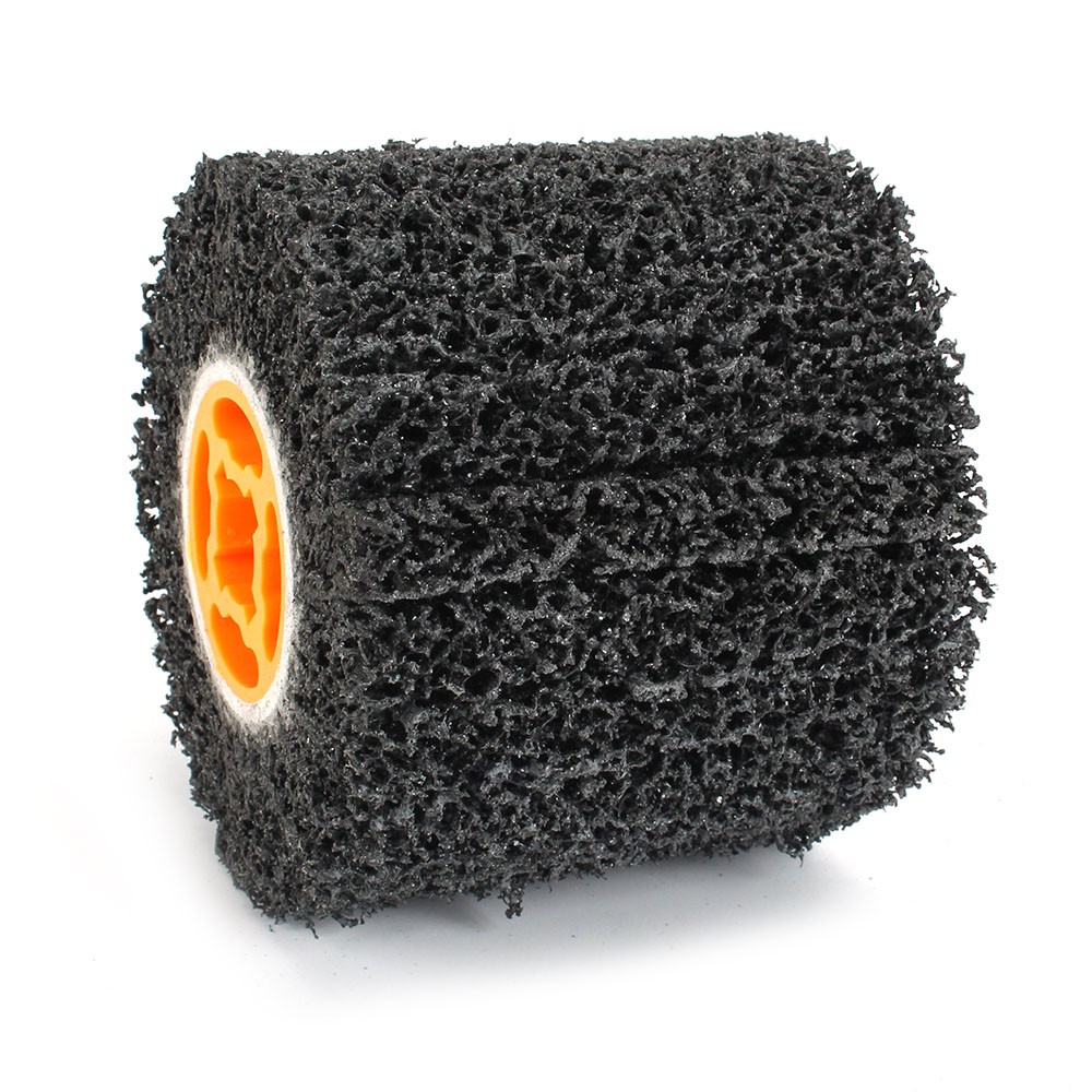 Polishing Drum Burnishing Wheel Metal Nylon Wire Polish Brush Roller Burnishing