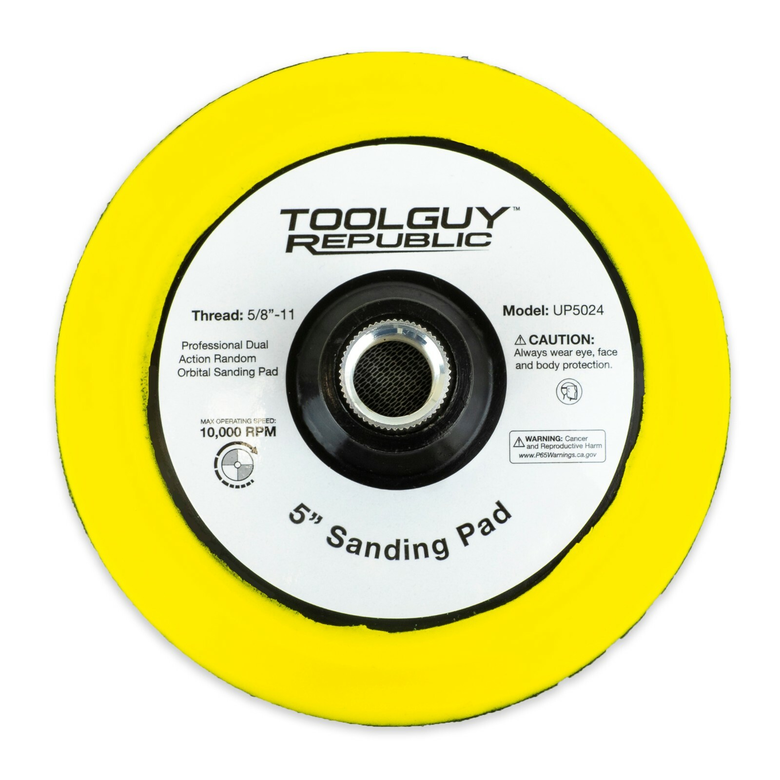 TGR 5″ Hook and Loop Sanding Pad with 5/8-11 Threads