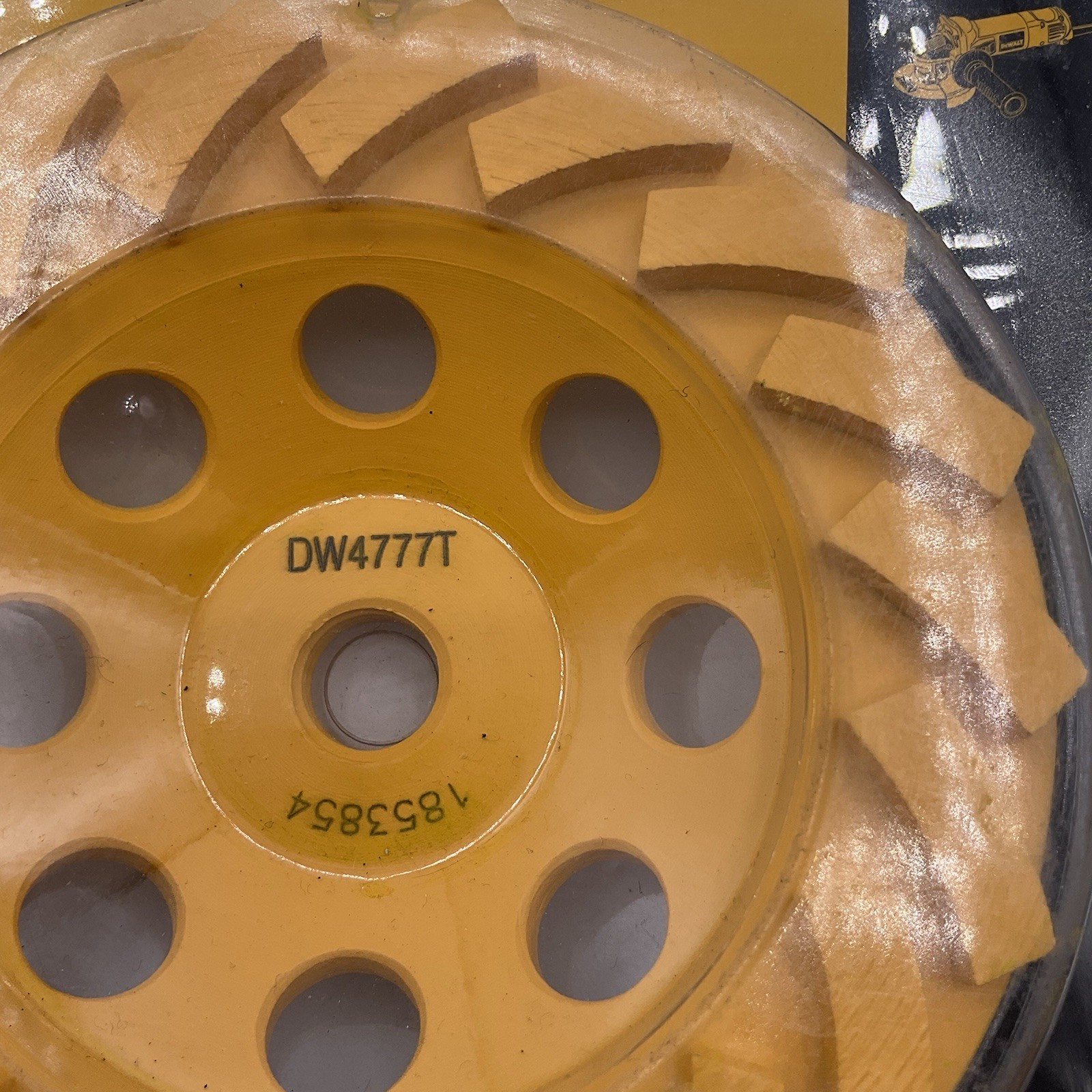 DEWALT DW4777T Turbo Diamond Cup 5 Inch Grinding Wheel – Yellow NEW