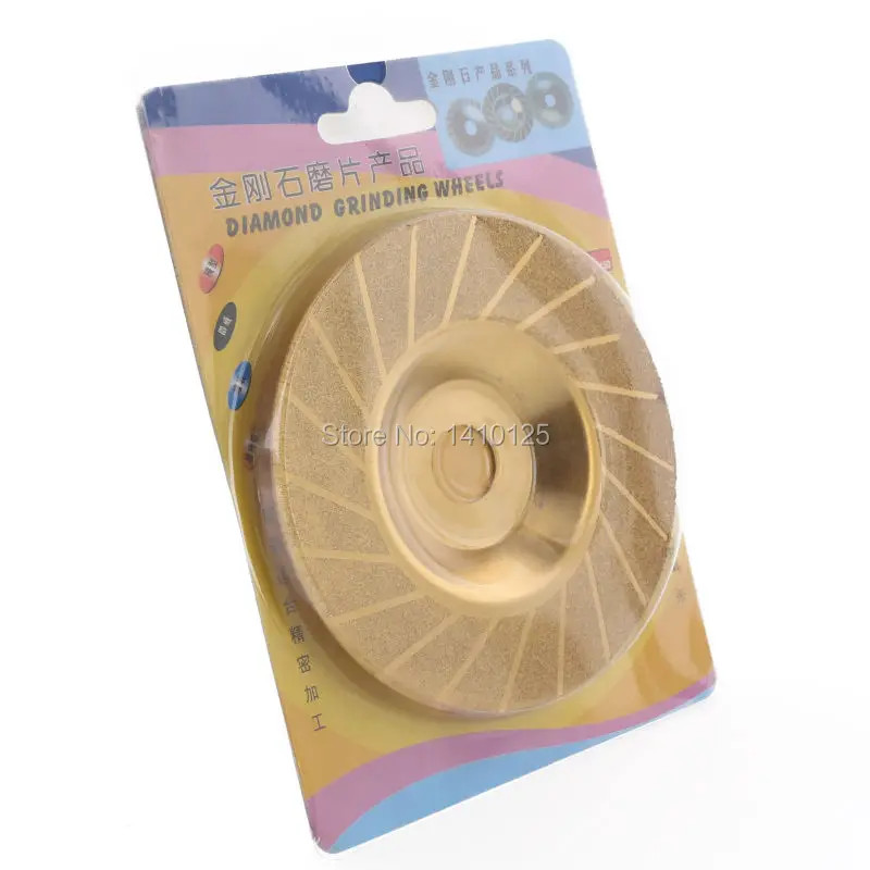 4″ inch Diamond Coated TITANIUM Grinding Disc Wheel Convex Threading Grit 150