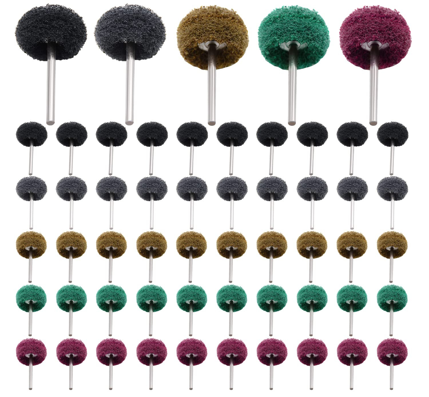 50/100/200Pcs Abrasive Wheel, 1″ Buffing Polishing Wheels, Metal Polishing Compo