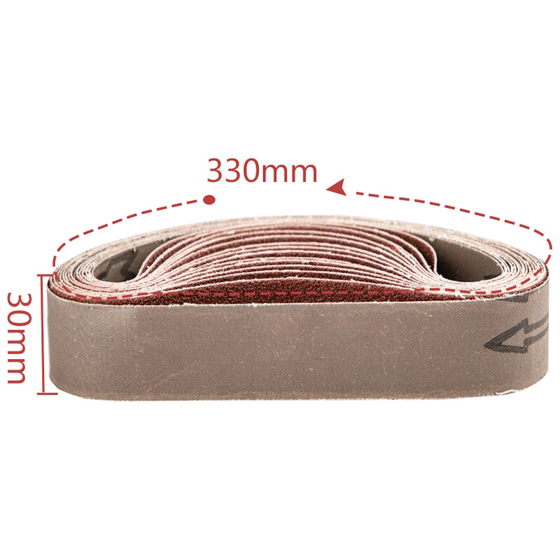 2/10Pc 30*330mm Ceramic Sanding Belts 120/320/800/1000 Grit For Belt Sander Tool