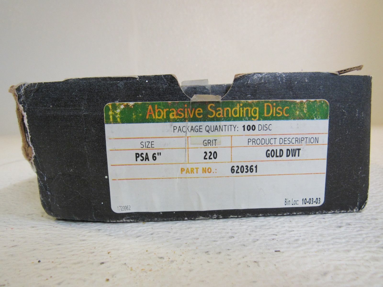 Abrasive Sanding Disk Gold DWT 220 Grit PSA 6in 20 Count 620361