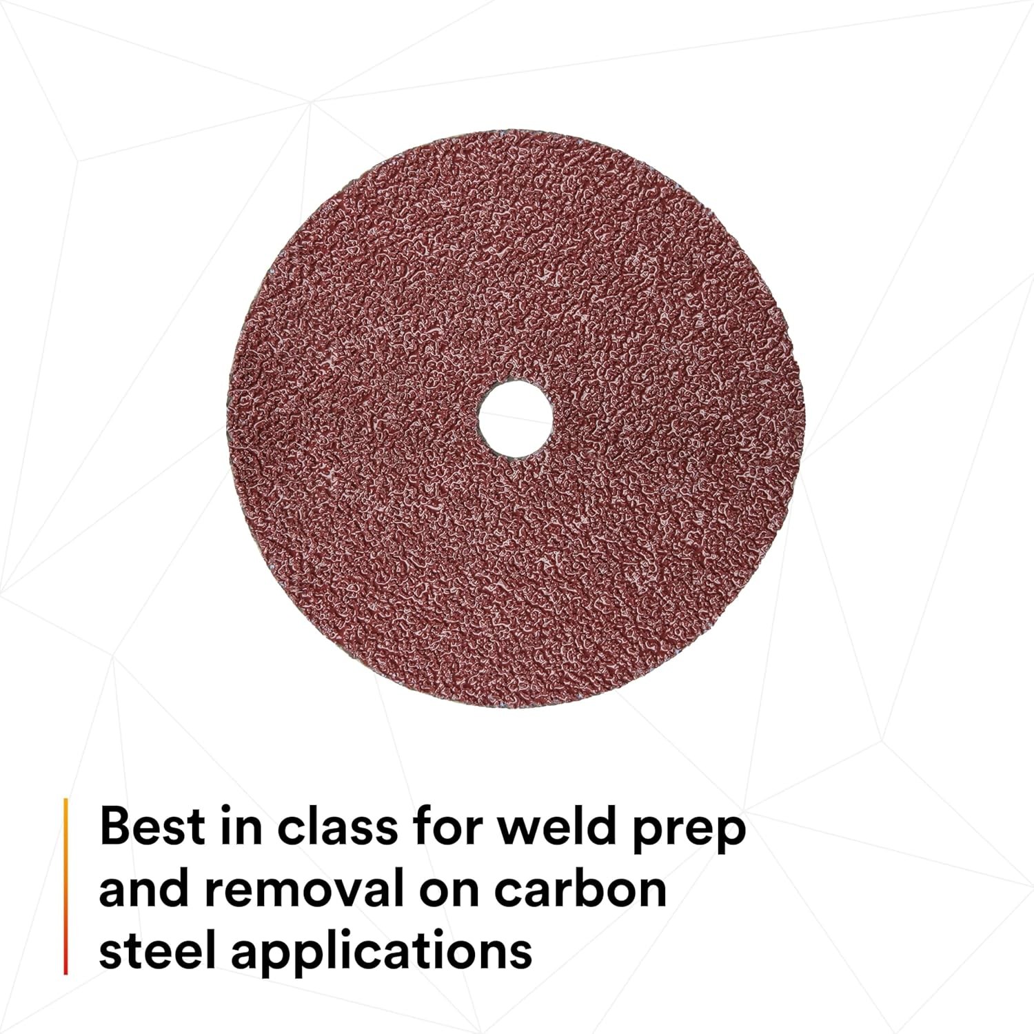 25PCS Fibre Disc 4-1/2Inch 60 Grit TN Quick Change Heavy Grinding Deburring Weld