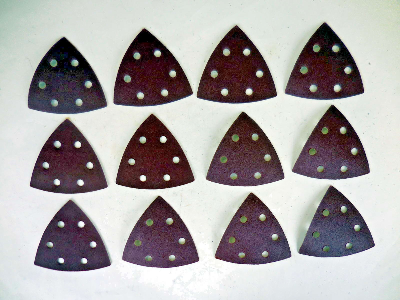 Pack of 12 Delta Triangle Emery Cloth Sanding Pads 180 Grit 50612 DISCOUNTS #92l