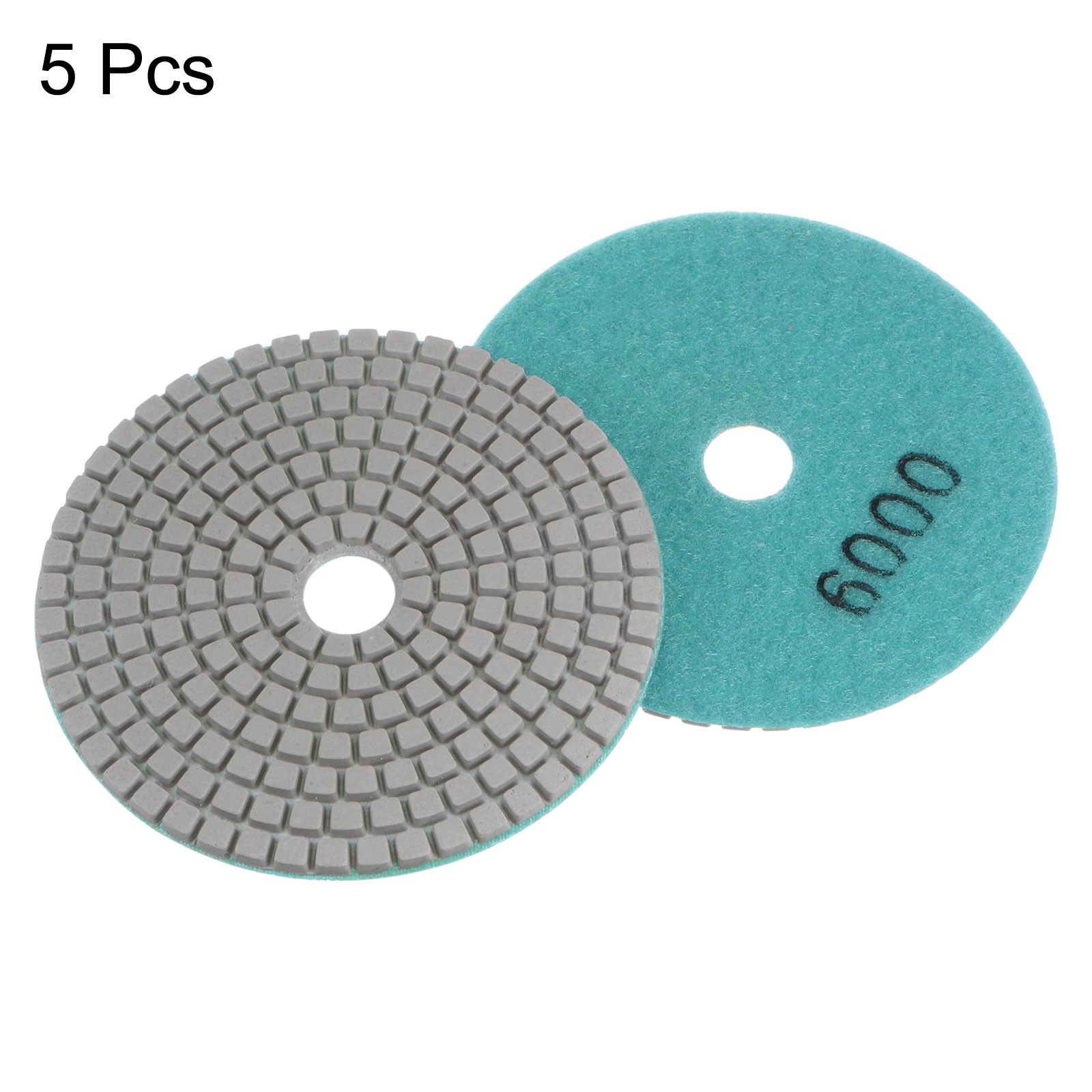 5pcs 4″ Grit 6000 Diamond Polishing Pad Wet/Dry for Stone Concrete Marble Quartz
