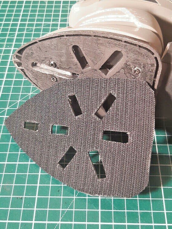6 x Replacement hook pads for detail sanders, 3mm foam backing, self adhesive
