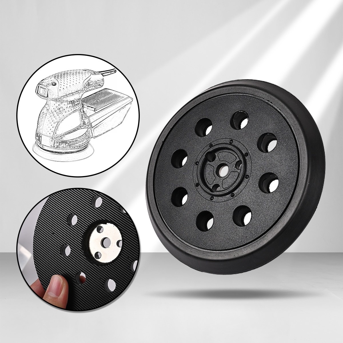5″ Backing Pad Sanding Disc for Bosch 125 mm, PEX 12 A / AE, PEX 400 A / AE