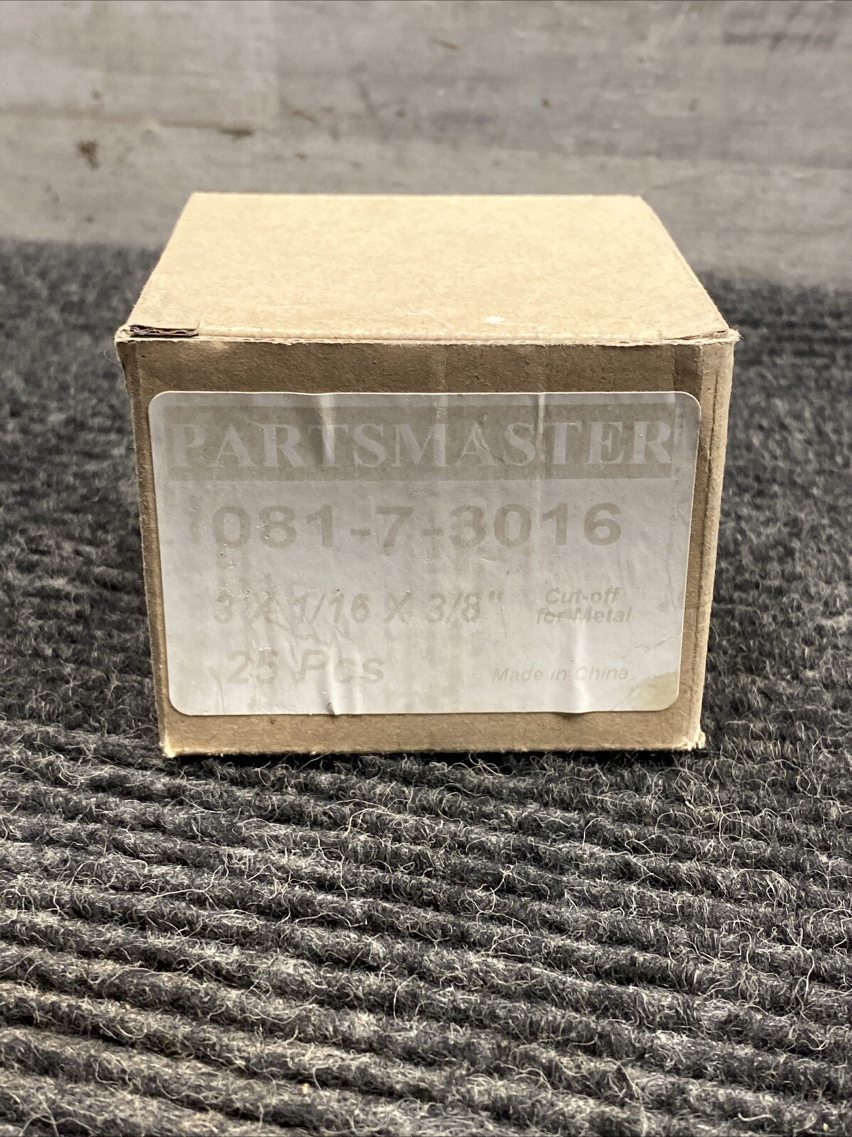Box of 20 Partsmaster 3 x 1/16 x 3/8 Cut of Wheel