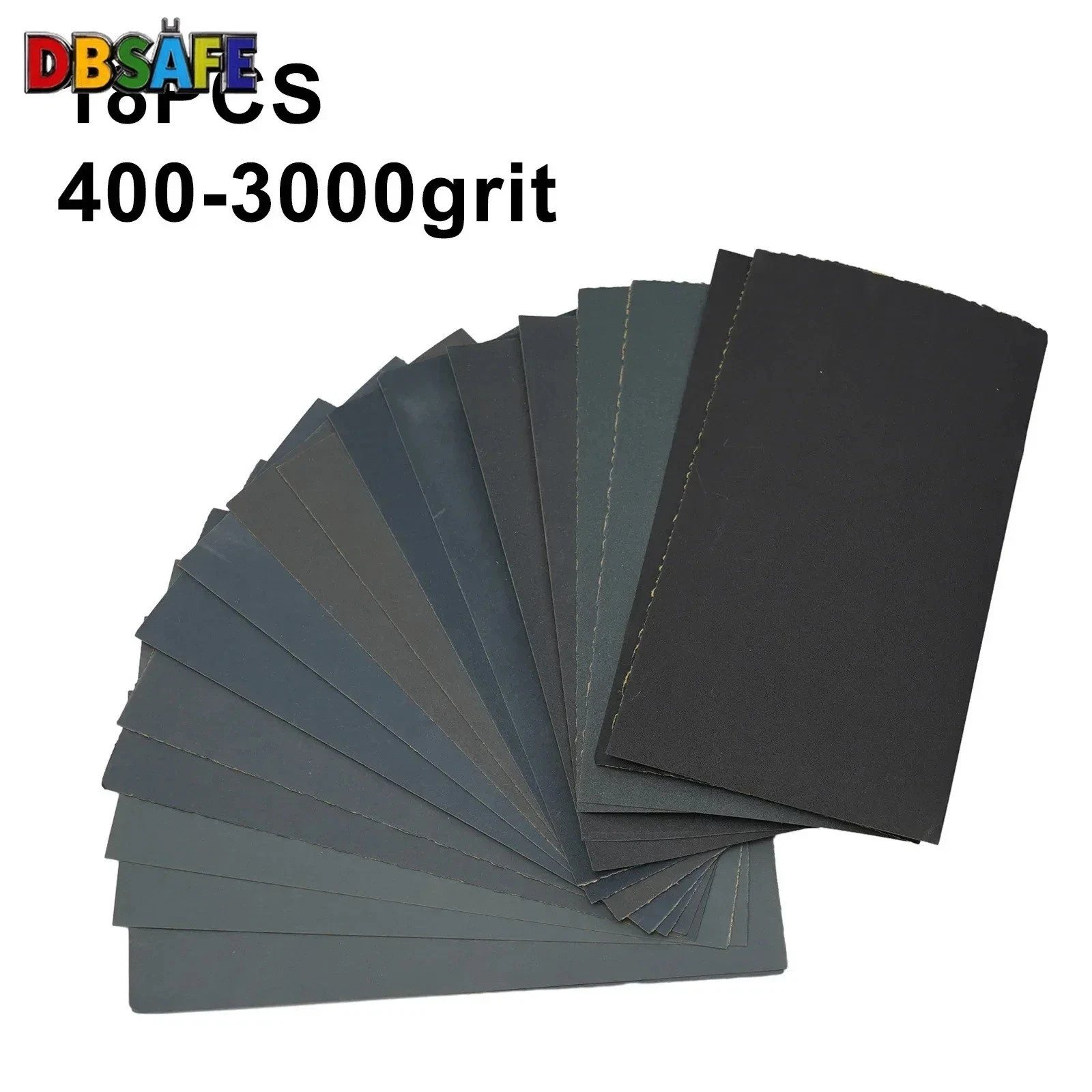 18pcs Sandpaper Abrasive Polishing Tools 400,600,800,1000,1200,1500,2000,2500,30