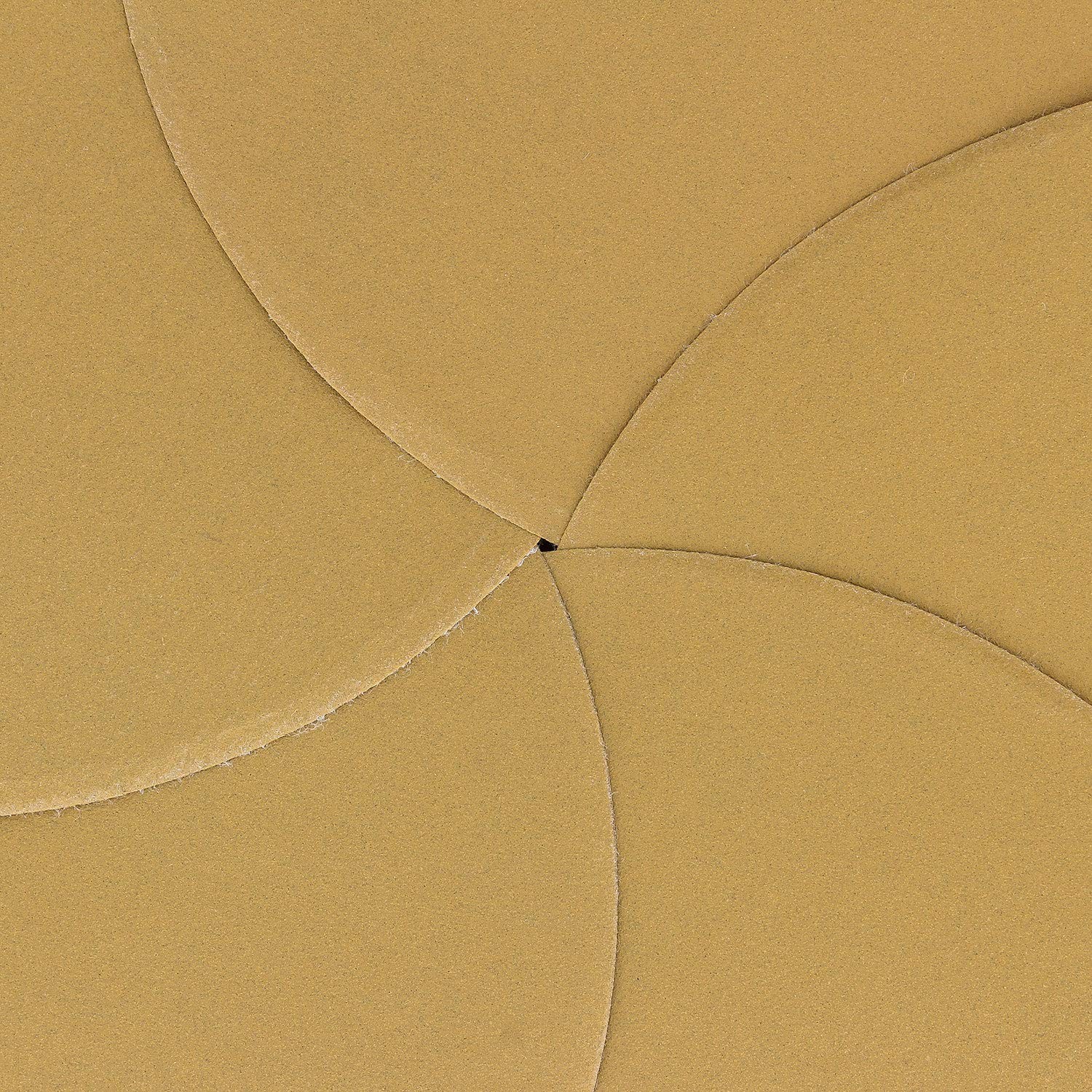 Dura-Gold Premium 320 Grit 6″ Gold Sandpaper Discs, No Hole Pattern 320-Grit